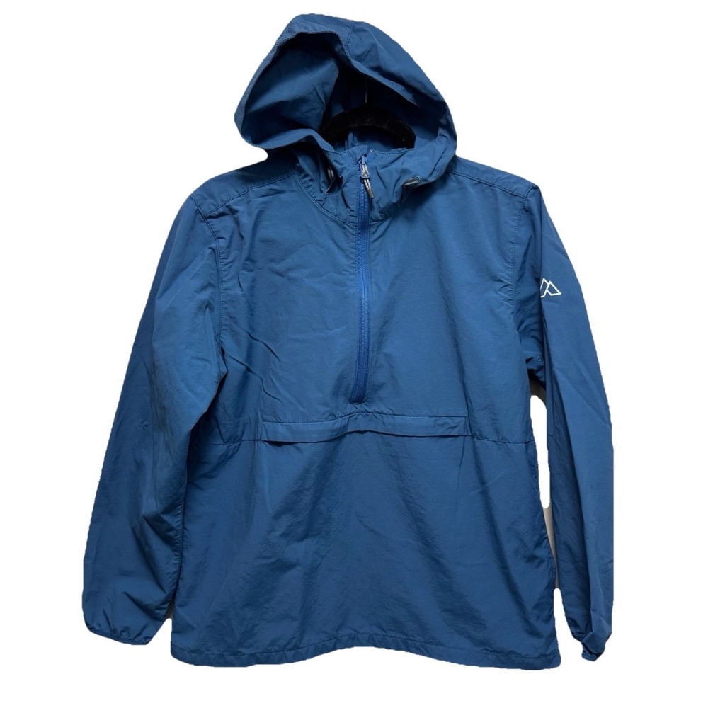 Alpine Design Womens Anorak Jacket Small Blue Half Zip Hooded Gorpcore‎ Outdoor